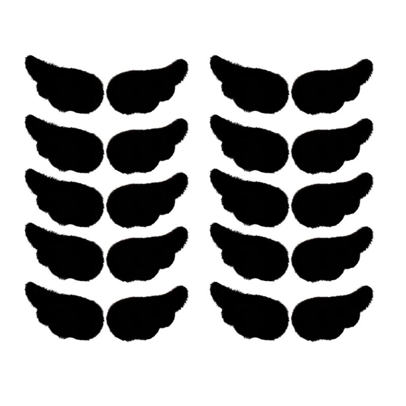 Farbic Angel Wing Brooch Soft Farbic Pin With Safety Closures for Clothing Bags Hat Decoration Accessories