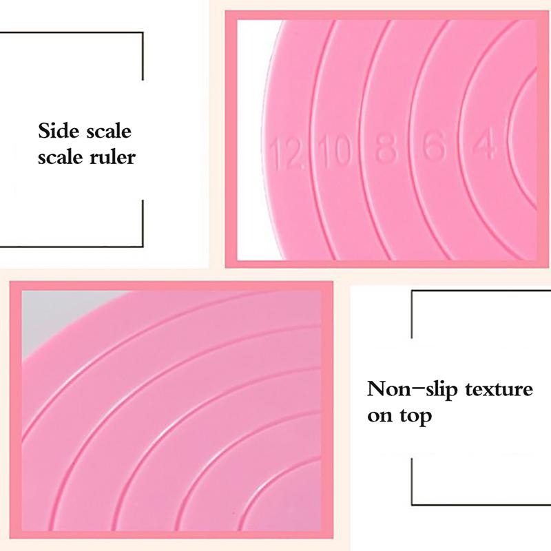 14Cm Diy Cake Rotary Table Plastic Fondant Cake Turntable Round Baking Stand