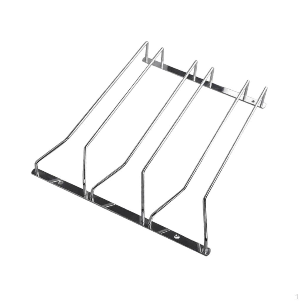 Glass Holder, Metal Stemware Storage Rack, under Cabinet Installation, Space Saver, Kitchen, Bar And