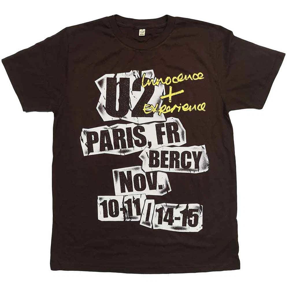 U2 I+E Paris Event 2015 Authorized Mens T-Shirt S