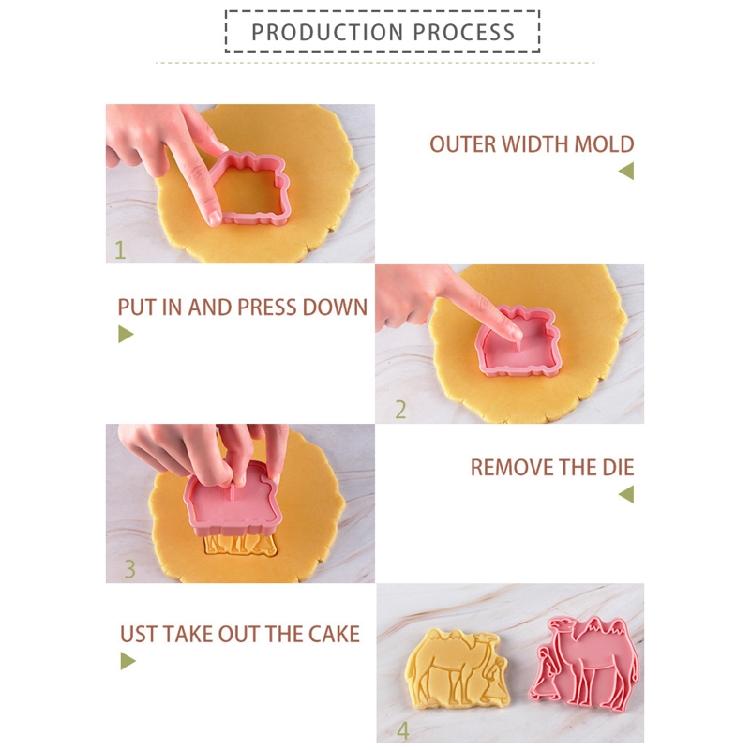 Muslim 3D Plastic Mold Cake Biscuits Mould For Cake Mooncake Mold Tools