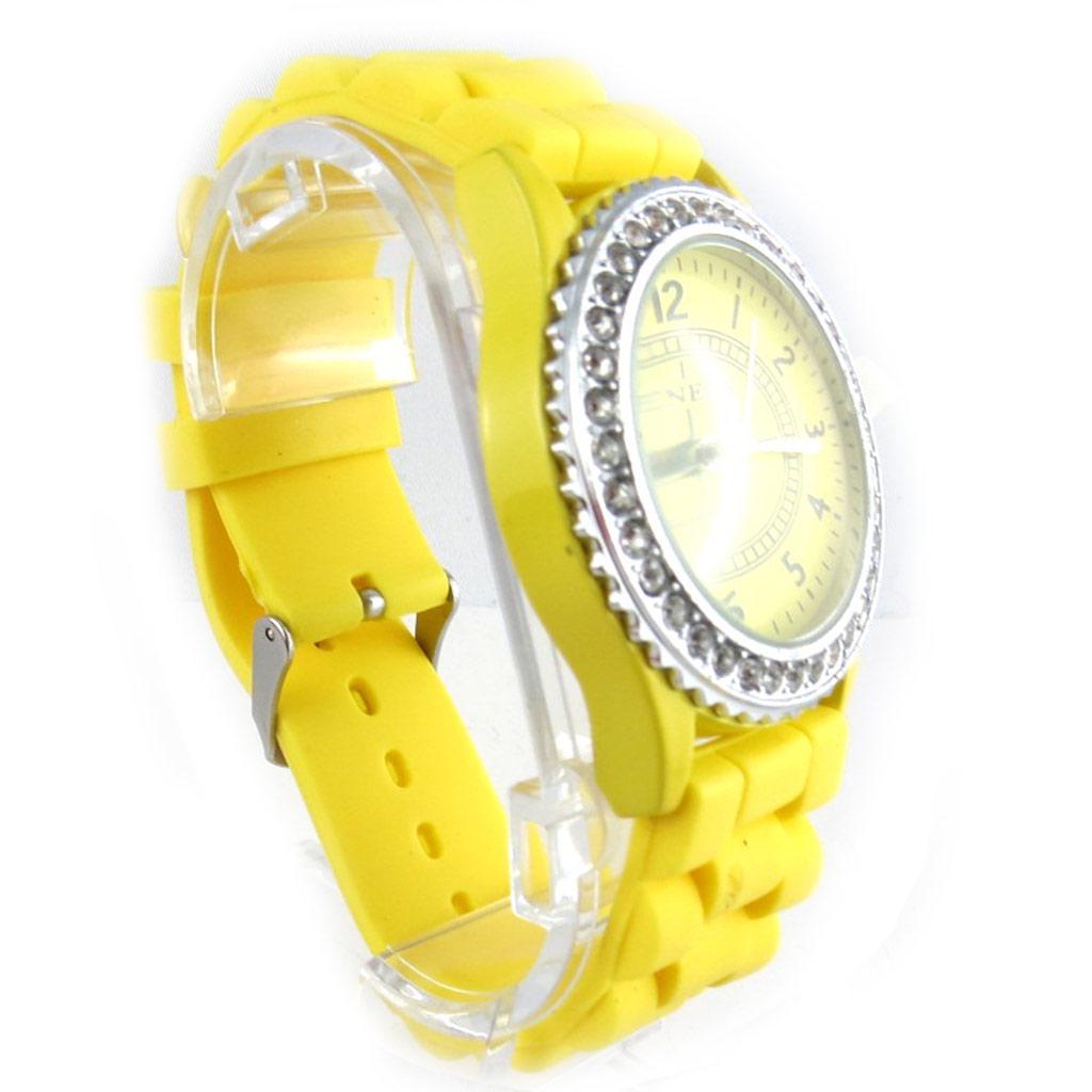 Les Trésors De Lily [R6987] - Montre créateur 'Absolu' jaune - 25x4 cm