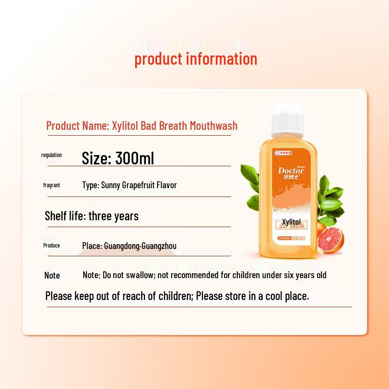 Dr. Dental Xylitol Fresh Breath Mouthwash