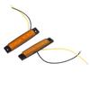 10PCS 6LEDs Side Marker Lights Amber Lighting DC12V IP68 Waterproof Multiple Purpose for Trucks