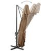 Cantilever Umbrella with Ventilation 400 X 300 Cm Taupe
