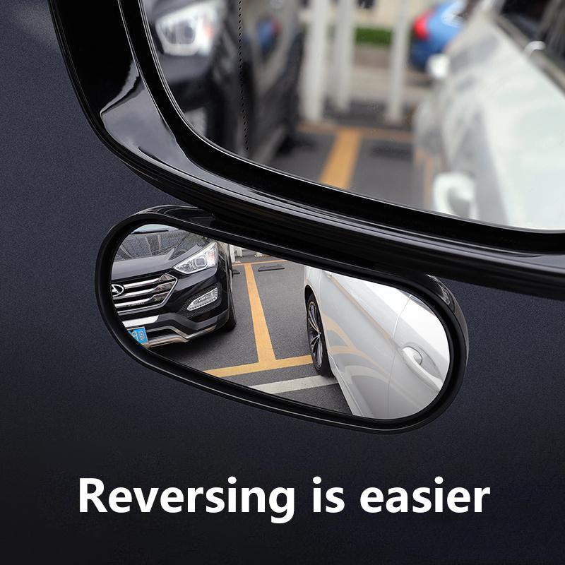 360 Degree Rear Side View Mirror Universal Wide Angle Convex Spot for Car Truck SUV  Spot Solution