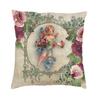 Nordic Victorian Angel Cushion Cover Velvet Fairies Sea Throw Pillow Case Living Room Decoration Pillowcase