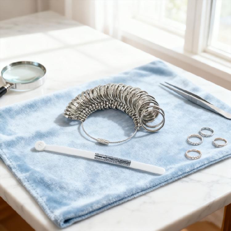 User Friendly Ring Sizer Instrument Featuring Metal Build for Convenient and Precise Jewelry Fit Assessment