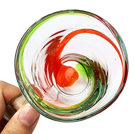 Kubagasaya Ryukyu Glass Beer Mug Ryukyu Glass Beer Glass Beer Glass Okinawa Souvenir Churaumi Mug Orange Green