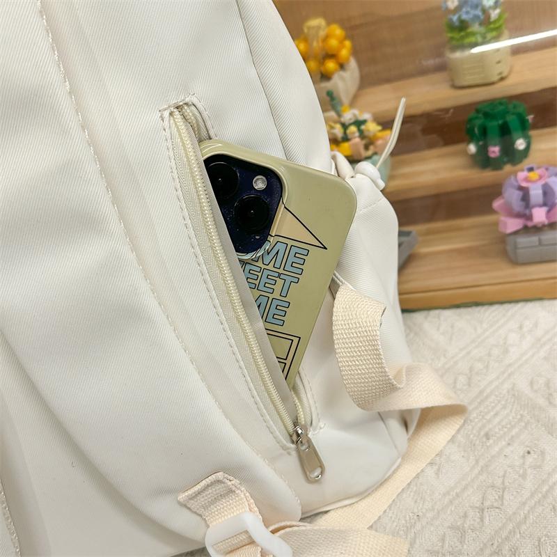 College Style Student Schoolbag Cartoon Embroidery Women's Lightweight Backpack