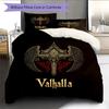 Viking battle axe  Pattern Bedding Quilt Set Quilt Cover Pillowcase Home Decoration  Gift (1 * duvet cover + 2 * pillowcase, without core)