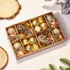 Christmas Ornaments Set - Includes Balls, Bells, Pinecones & Drums for Christmas Tree Decorations, Holiday Home Party Decor