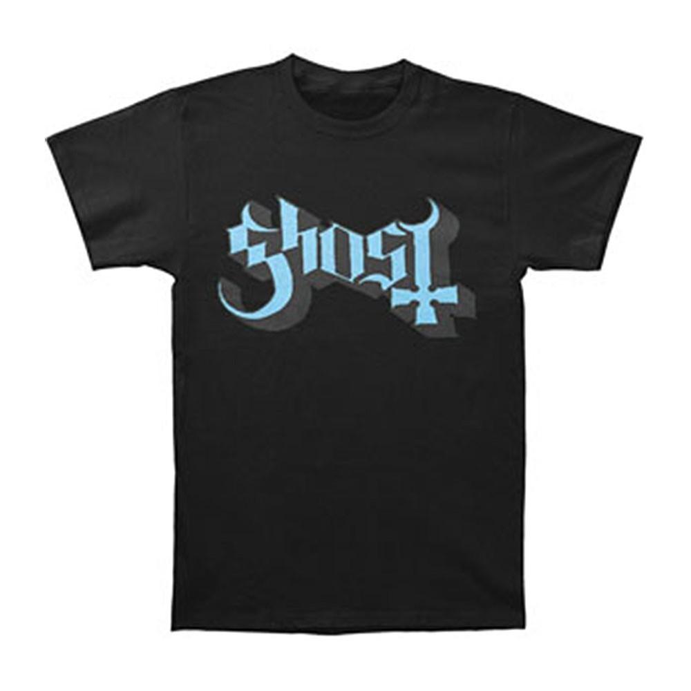 Ghost Blue/Grey Keyline Logo T-shirt X-Large Black Unisex T-Shirt S