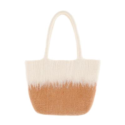 Mini Nepalese Square Gradient Fair Trade 0395020900 Bag, Bag, Brown, Handmade, Product,