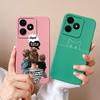 Coque Simple Pour Realme Note 50 Style Décontracté Protection Complète Anti-Choc Coque Arrière Silicone Liquide Doux Modèle RMX3834 Coque