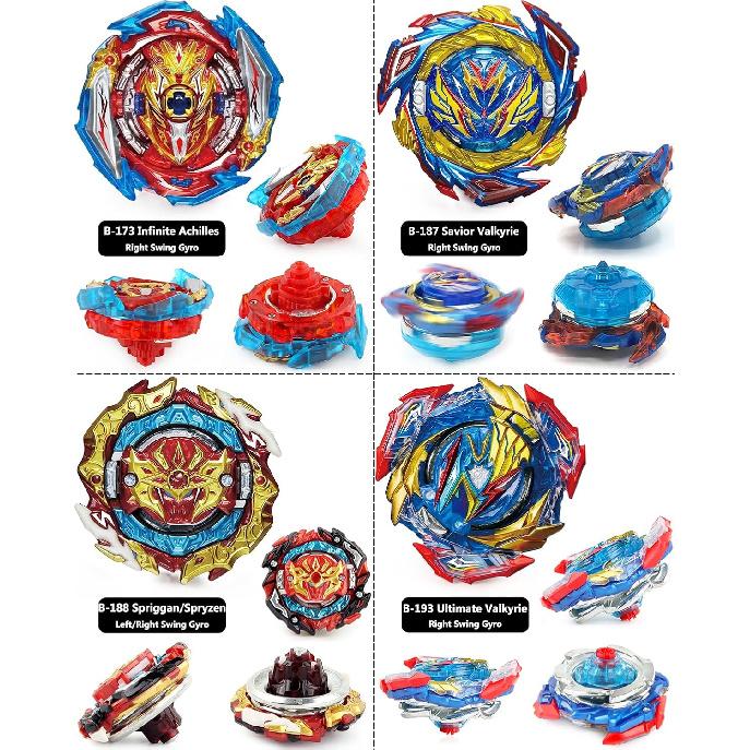 Bey Battling Bay Blades and Launcher Toy Set 8 Metal Fusion Spinning Tops 2 Launchers 1 Grip Burst Tops Burst Tops Gyro Combat Game for 8-12 Toy Gift