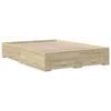 VidaXL Cadre de lit et tiroirs chêne sonoma 140x190 cm bois ingénierie, lit, lit de rangement, cadre de lit double, lit 3280400
