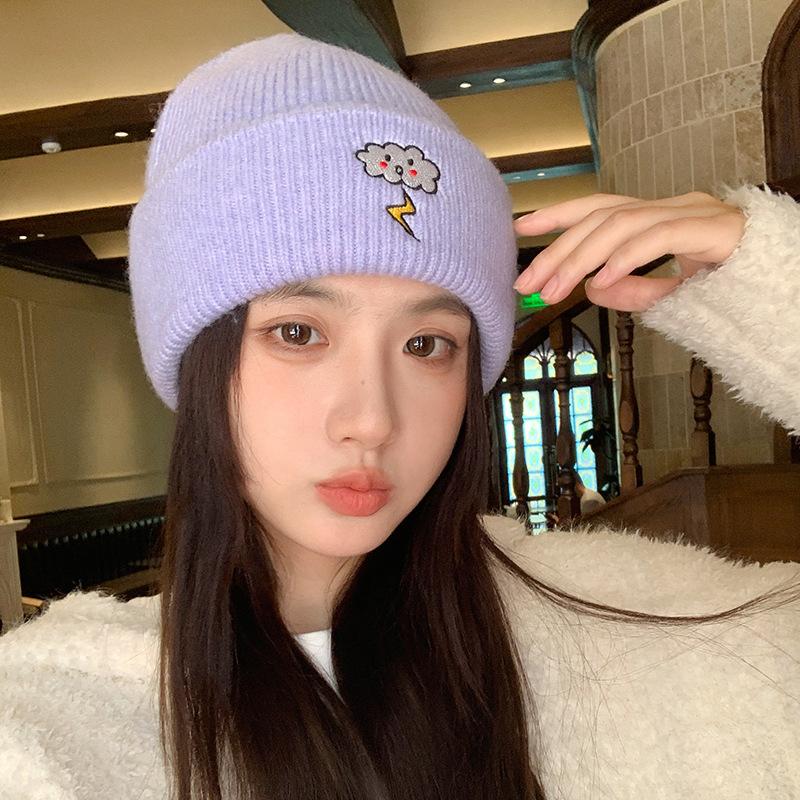 Versatile Commuting Warm Ear Protection Hooded Outdoor Cycling Large Head Circumference Cold Proof Knitted Hat