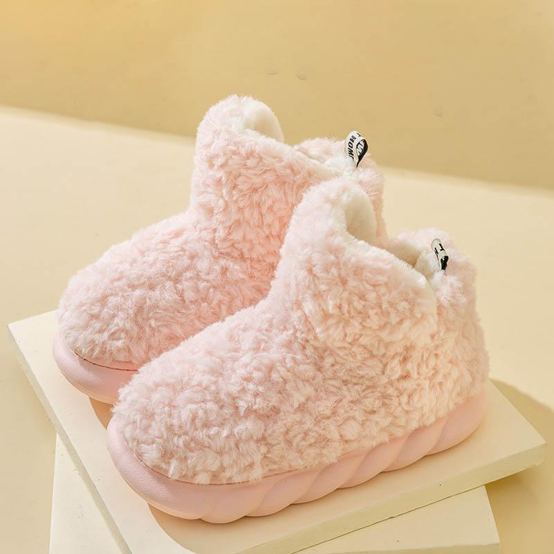 Winter Warm Shoes for Woman Men Indoor Slippers Soft Plush Couples Home Floor Snow Boots Anti-slip Female House Footwear