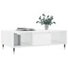 VidaXL Table basse blanc brillant 104x60x35 cm bois d'ingénierie 827078