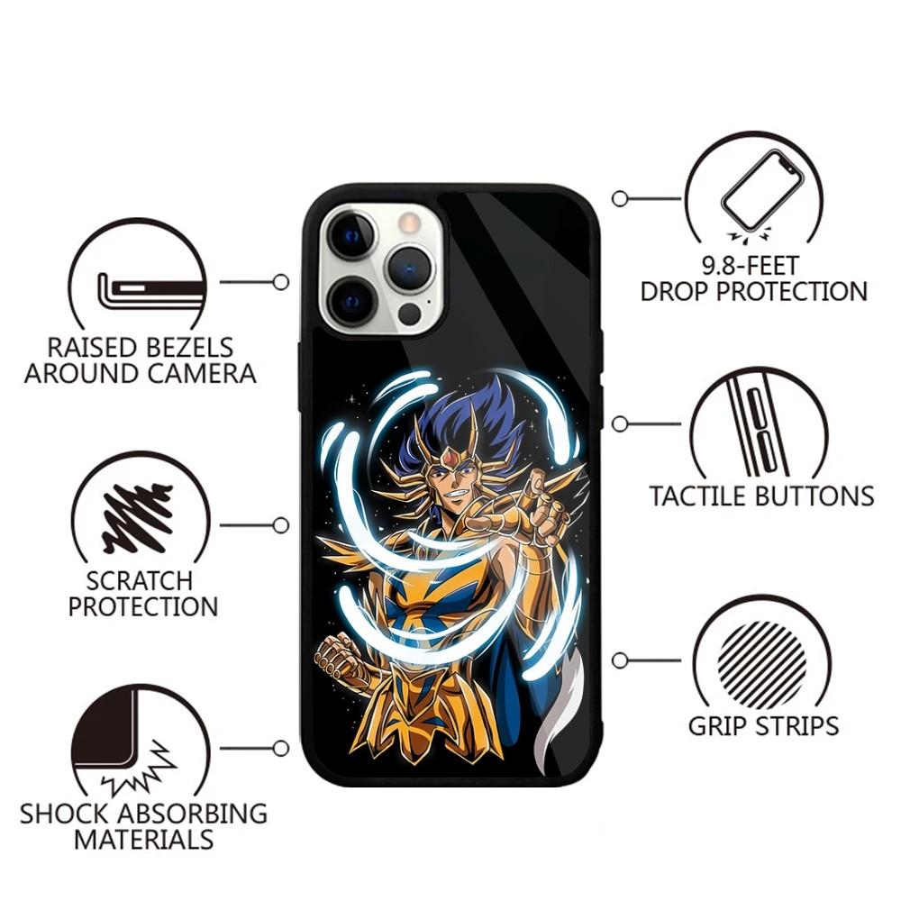 S-Saint Seiya Knights Zodiac Phone Case For iPhone 16,15,14,13,12,11,Plus,Pro,Max,Mini Magsafe Magnetic Wireless Charging