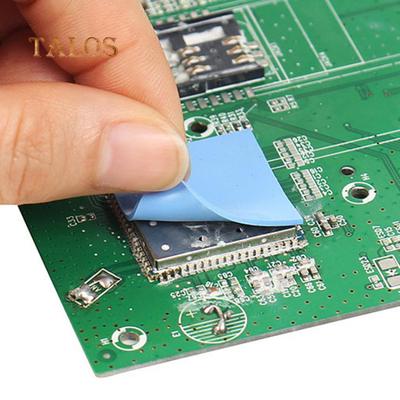100 pezzi 10x10x0,5 mm di alta qualità dissipatore di calore in silicone non tagliato cuscinetto conduttivo termico per GPU VGA IC