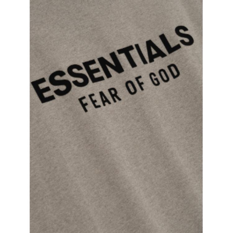 Fear of God Essentials Classic Long-Sleeve Tee Homestead Heather Men Tops Grey 125AS254201F