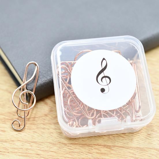 10 ks/sada barevných kancelářských sponek hladkých tvar hudebních symbolů odolné proti korozi špendlíky na lístky na stůl