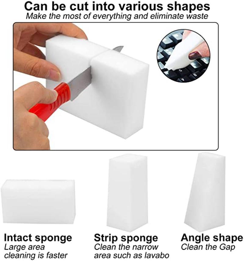 20/50/100 Stück weißer Nano-Reinigungsschwamm, magischer Schuh, magische Dekontamination, Küchenbürste, Geschirrspülen, magisches Wischen
