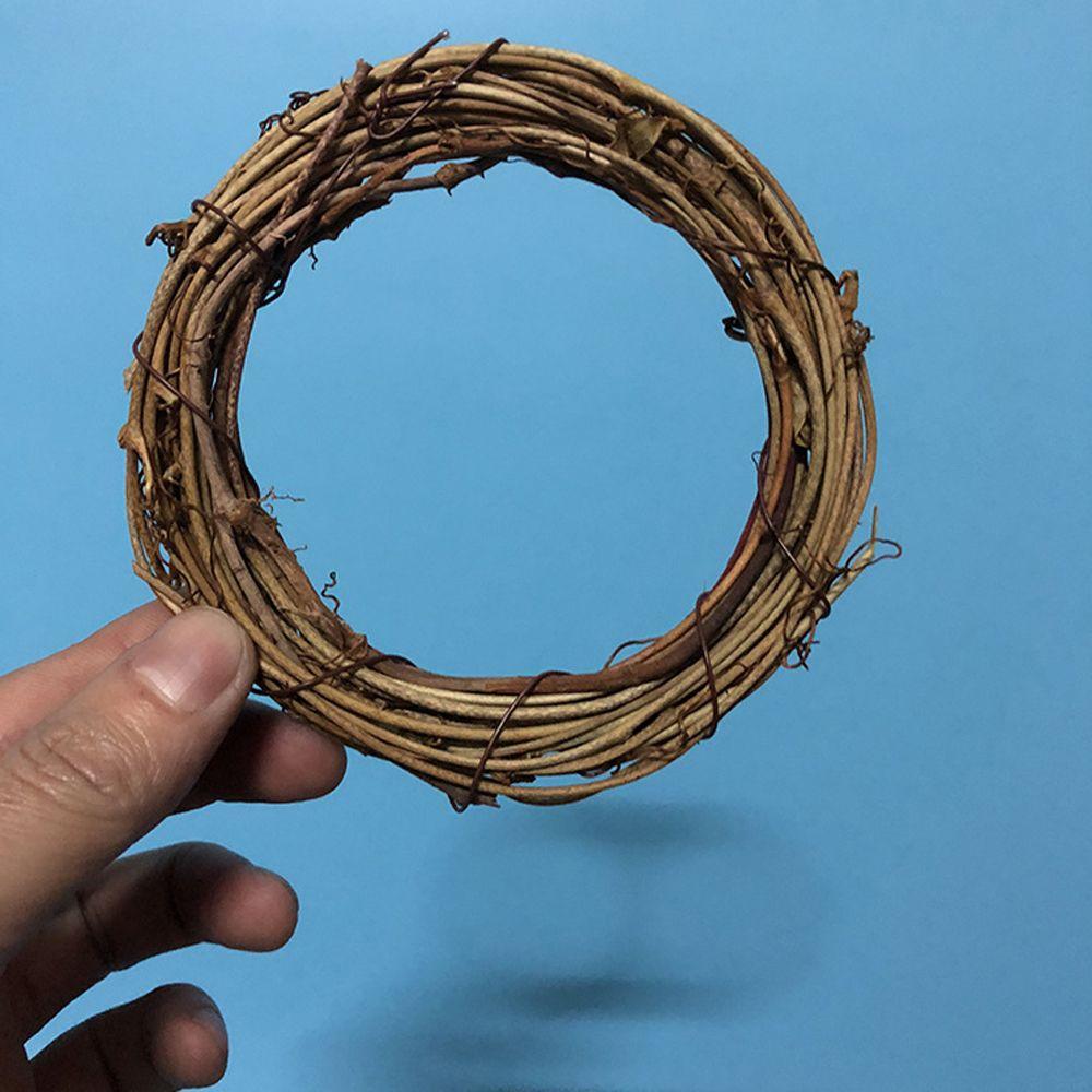 8-30CM Hot Christmas Artificial Wreath Wicker Vine Ring Round/Heart Shape Festival DIY Craft Rattan Garland Xmas Party Decor