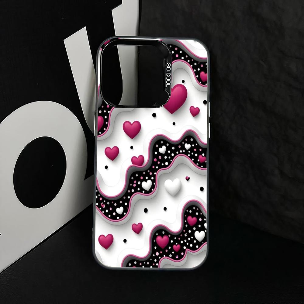 Simple and Caring Design Phone Case Suitable for iPhone 16, 17, 15, 14, 13, 12, 11 Pro/Max/Plus Anti Drop and Shockproof