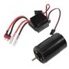 RC Car 550 Brushed Motor with ESC Copper Iron Brushed Motor Replacement for HPI for Wltoys for