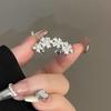 1 Stück Trendiger Schlichter Zirkonia Blumen Ohrklemme Ohrring Ohne Piercing Für Damen Funkelnder Ohr Manschetten Clip Party Hochzeit Schmuck Geschenk