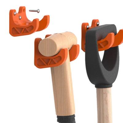 Garden Tool Holder Wall Mount Gardening Tool Hanger Space-Saving Shovel Rake Organizer for Garden Yard Shed Garage Tools Storage