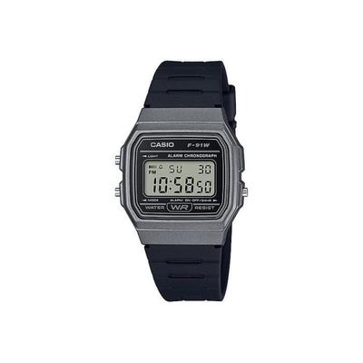 Watch - Casio - F-91WM-1B - Color Black - Material Plastic - Shape Round