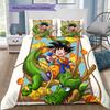 Dragon Ball Kid Goku Childhood Bedding Set, 1 Duvet Cover & 2 Pillowcases, Home Decor, Perfect Gift for Dragon Ball Fans