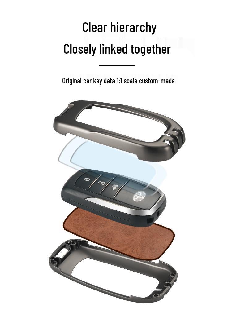 Compatible Key Case for Toyota Land Cruiser Prado Old Model