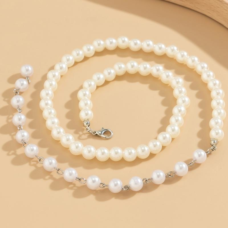 Long Statement Round Beaded Necklace Vintage Inspired Lightweight Tassels Neckchain Handmade Accessory