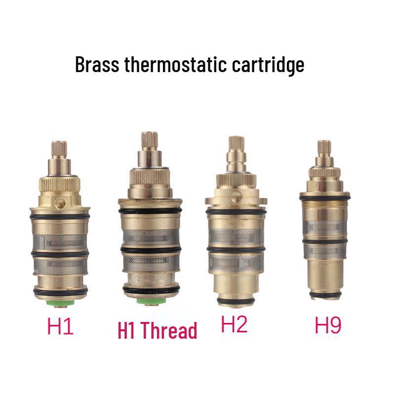 Thermostatic Valve Core Replacement for H1/H2 Faucets: Brass Temperature Control for Hot/Cold Water
