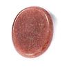 Pietra Portafortuna in Quarzo Rosa da Premere sul Palmo, 35x45mm Pietra Naturale Massaggiatore per il Pollice.
