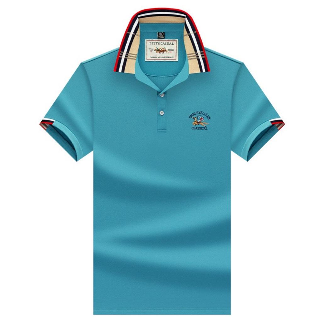 STORN Summer Men's Polo Shirts High Quality Solid Color Short Sleeve Turn Down Collar Embroidery Casual Male Tees