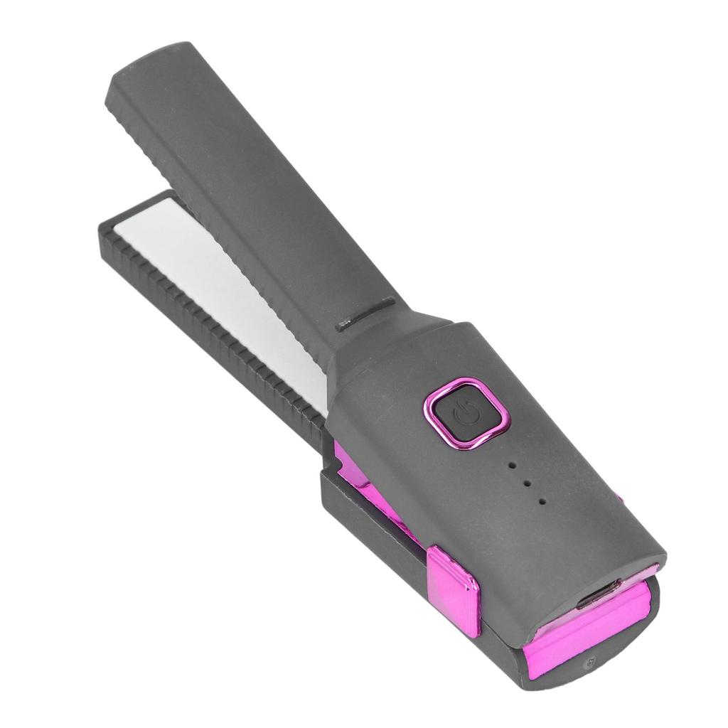 Mini Straightener Flat Iron Portable USB Anti Scald Multi Functional Small Flat Iron for Travel Use