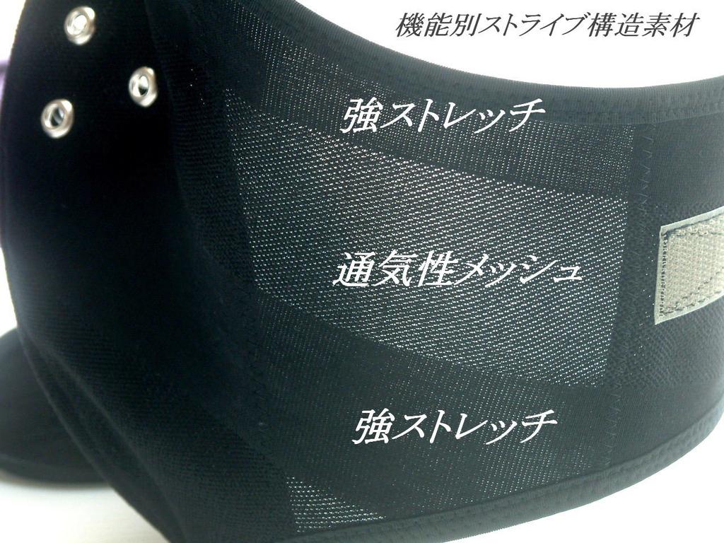 Mascarilla facial de malla elástica fresca negra para sentir KaiCRAFT Material específico para el verano, colgante para la oreja de 8 agujeros / estructura de 2 capas, "Evita el deslizamiento, no