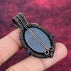 Shungite Gemstone Pendant Copper Wire Wrapped Handmade Jewelry Engagement Gifts