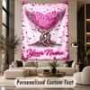 Valentine Love (32) Theme Custom Tapestry Personalized Custom Name Text Wall Hanging Tapestry Home Decor Background Cloth