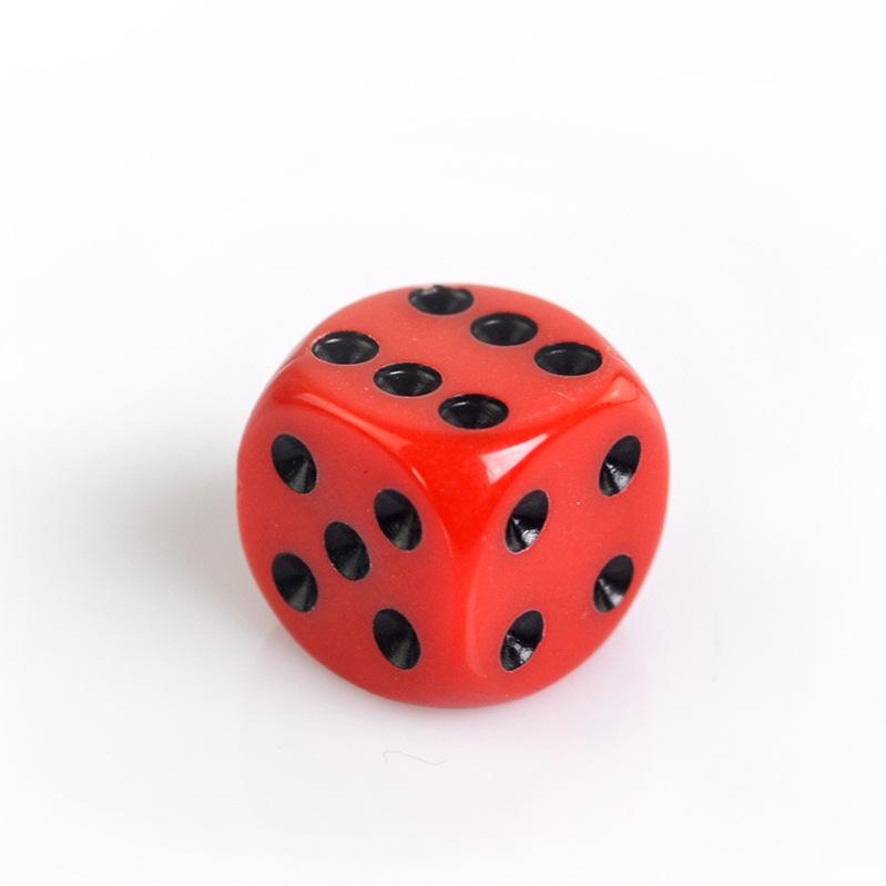 1,6 cm Abgerundete Acrylwürfel - Rote, Gelbe, Blaue Punkte