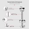 Extra Long Stainless Steel Ceiling Mount Drying Rod Bracket.