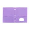 Three- Two-Pocket Document Folder with Storage Pockets for Organization