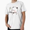 Bubu Flips An Egg Fuuny Gift T Shirt Kawaii Panda Bear Cartoon Graphic Tee Cute Y2k Clothes 100 Cotton All Size Tee S6xl