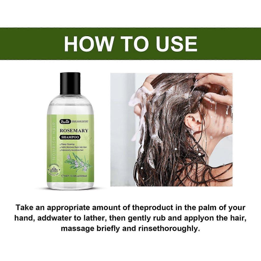 Rosemary Hair Growth Shampoo - Thickening Shampoo with Biotin Tea Tree Oil Mint for Hair Loss and Thinning Hair for Women and Men